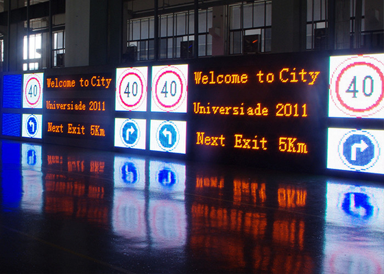 Longue durée de vie des panneaux de signalisation P10 LED 100000 heures de panneaux à messages variables