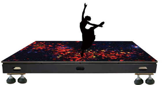 Dancefloor visuel LED d'écran interactif de P2.97 P3.91 P4.81 P5.2 P6.25