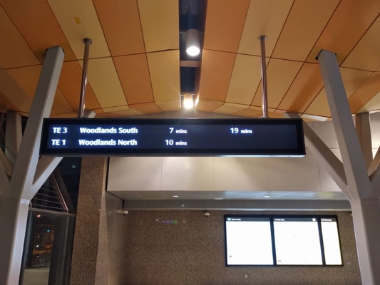 Écran de la publicité de centre commercial de panneau d'affichage de vol d'aéroport de P6 P8