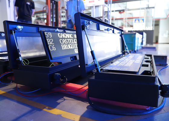 Affichage RVB de l'information de passager de P8 P10 P12 LED 68,7 milliards de couleur