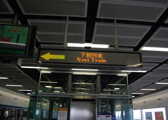 Affichage de l'information de passager de P8 LED polychrome pour la station de métro