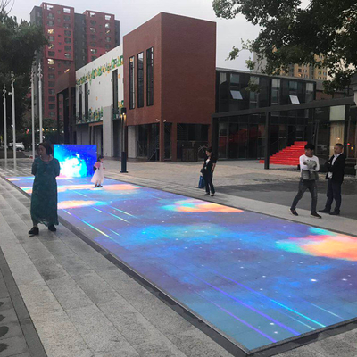 Conception interactive lumineuse de glissement de HD P4.81 LED Dance Floor anti
