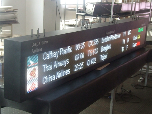 affichage à LED polychrome de 1200*1200mm pour l'information de vol d'aéroport