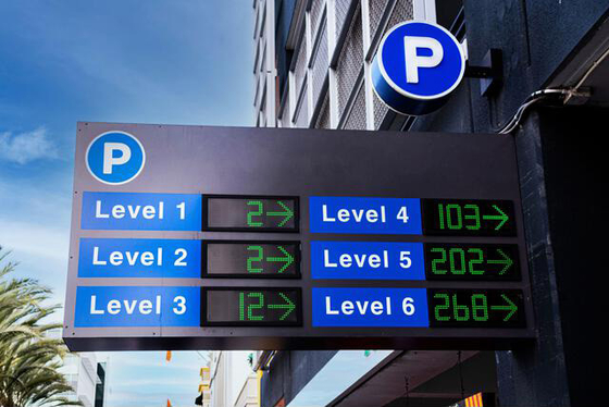 Voiture extérieure de l'affichage à LED du stationnement P10 EN12966 comptant des systèmes