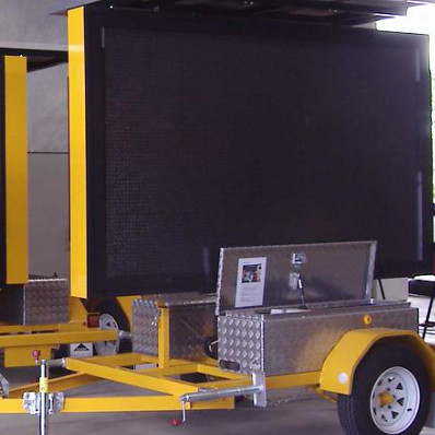 Remorque portative d'écran mené de mobile de signes de remorque de P10 RVB SMD VMS