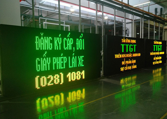 LED polychrome VMS signe l'affichage de conseils du trafic d'intense luminosité