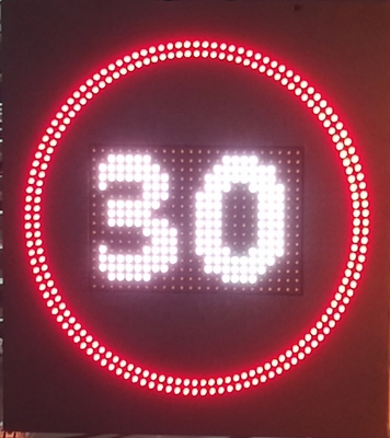 Signe virtuel de message de photodétecteurs de conseils de limitation de vitesse de VMS de route