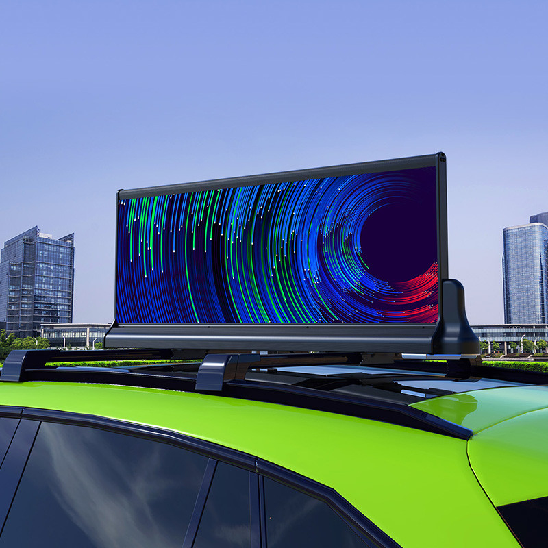 La publicité supérieure de taxi de toit de l'affichage à LED 3G 4G WIFI de toit extérieur programmable de la voiture P2.5