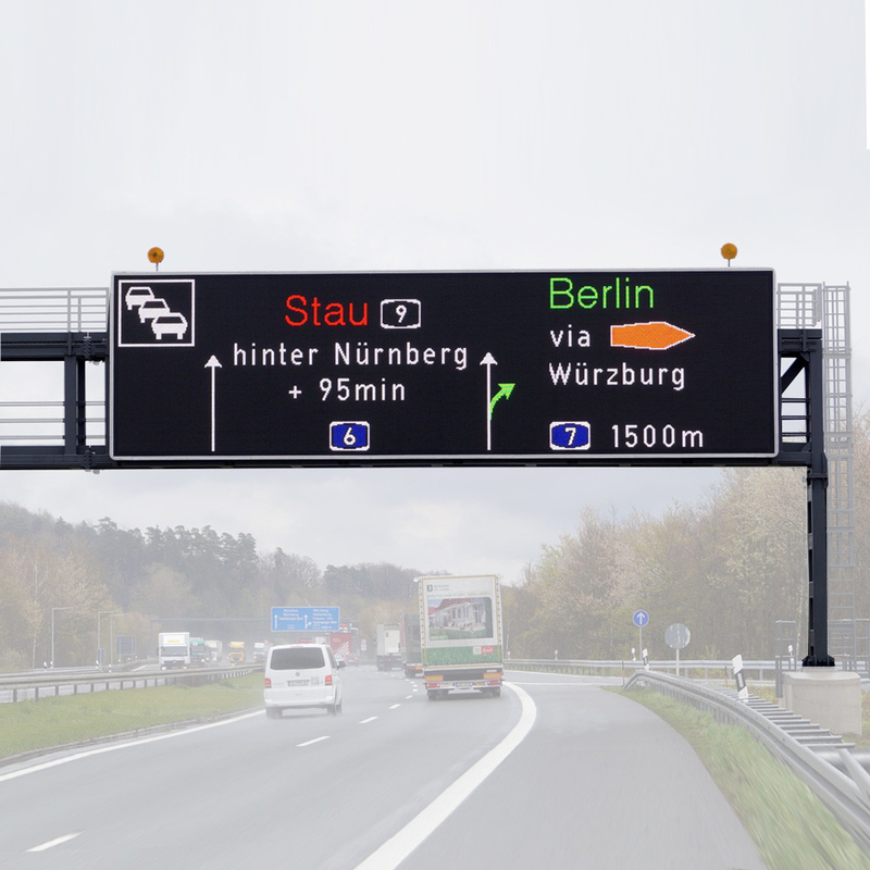 l'autoroute VMS de C.C de 12V 24V signe l'affichage polychrome extérieur du trafic de LED